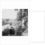 Two Young Girls on the Banks of the Sulby River, Isle of Man by George Bellett Cowen